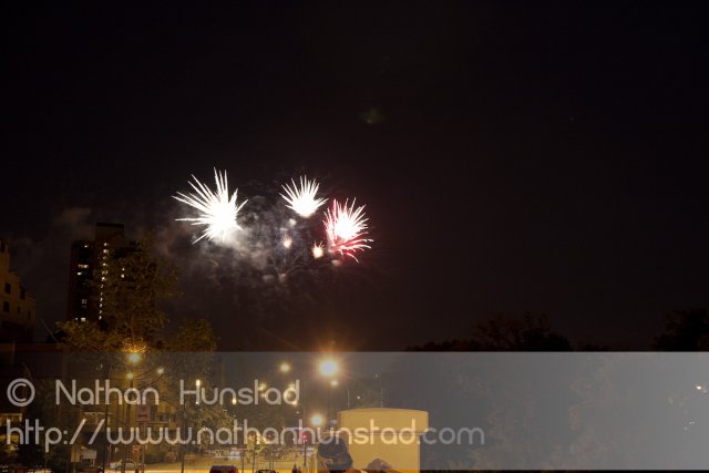 Minneapolis fireworks on 4 July 2010